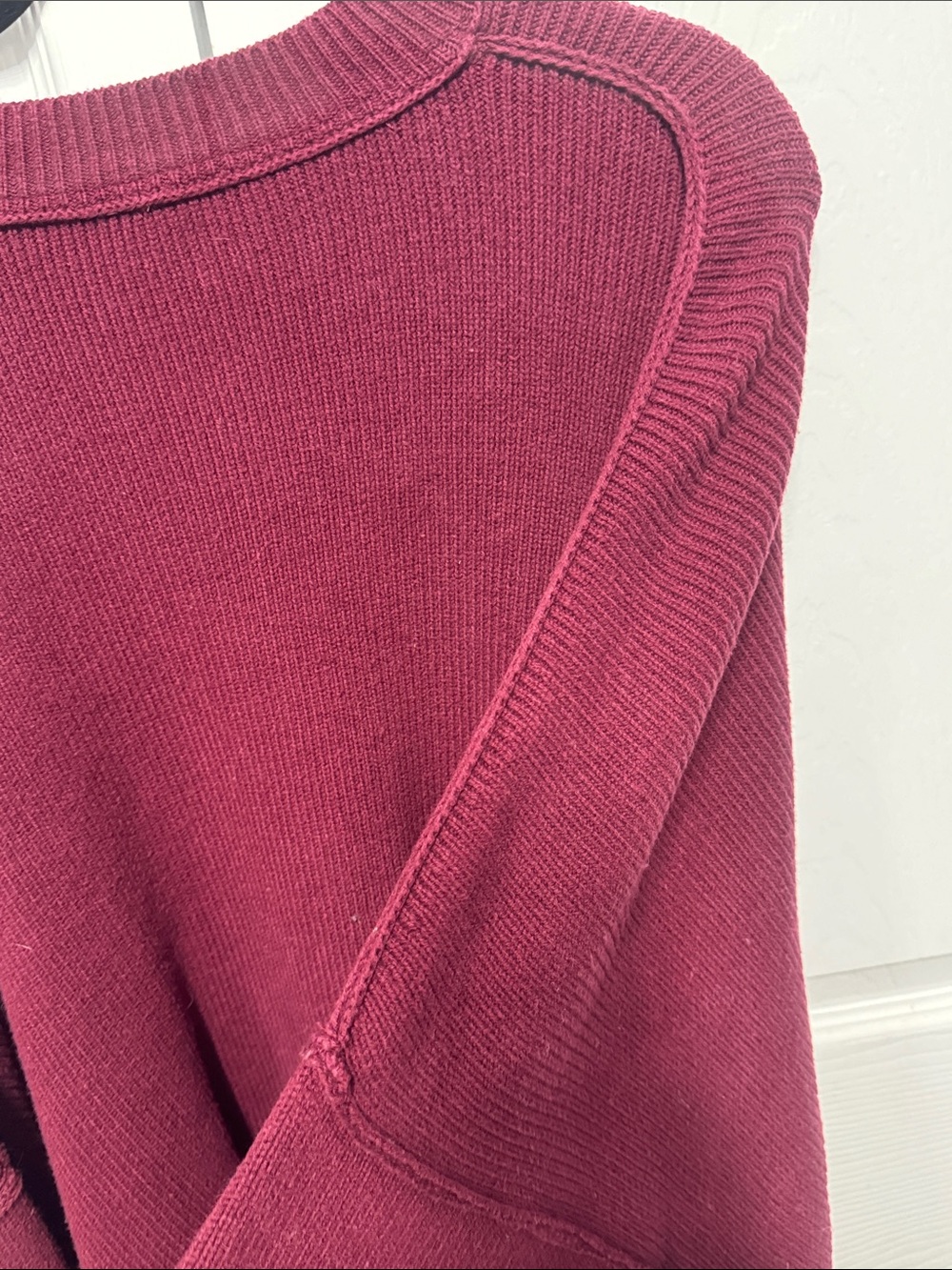 Free people Easy Street Tunic Sweater In Burgundy S/P - Picture 3 of 14